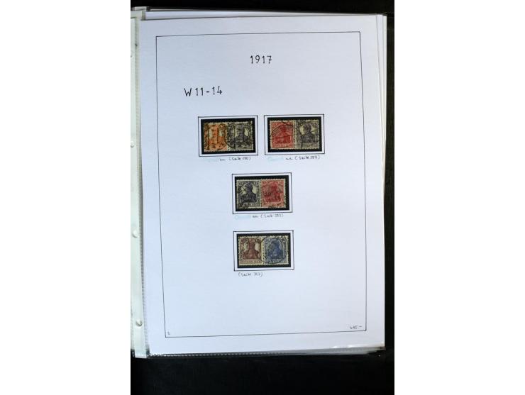 1912/41, gestempelte Sammlung mit vielen guten Kombinationen, Infla teils signiert, aber auch mit fraglichen Stempeln