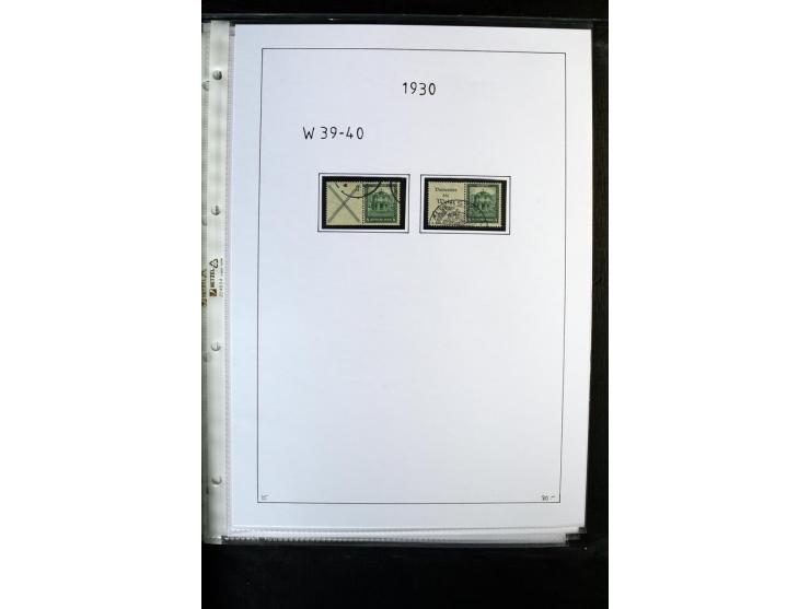 1912/41, gestempelte Sammlung mit vielen guten Kombinationen, Infla teils signiert, aber auch mit fraglichen Stempeln