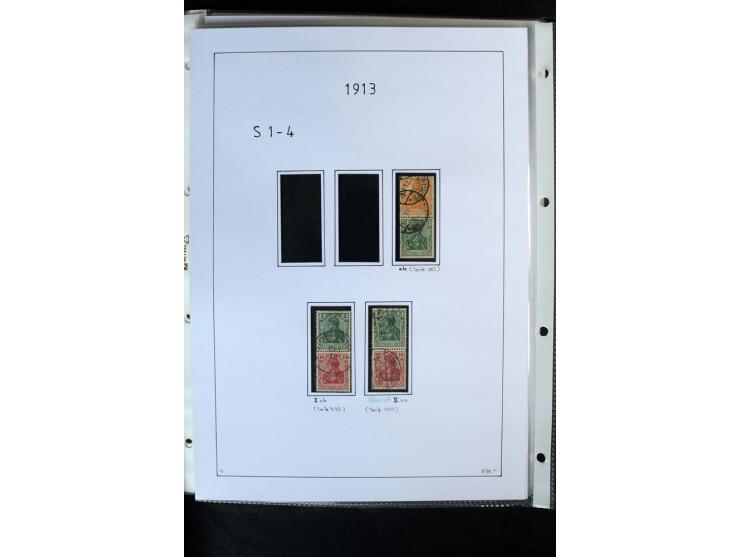 1912/41, gestempelte Sammlung mit vielen guten Kombinationen, Infla teils signiert, aber auch mit fraglichen Stempeln