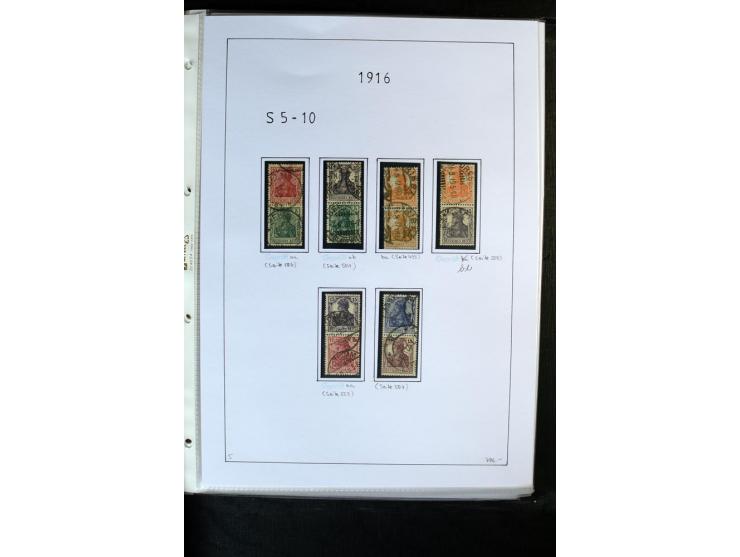 1912/41, gestempelte Sammlung mit vielen guten Kombinationen, Infla teils signiert, aber auch mit fraglichen Stempeln