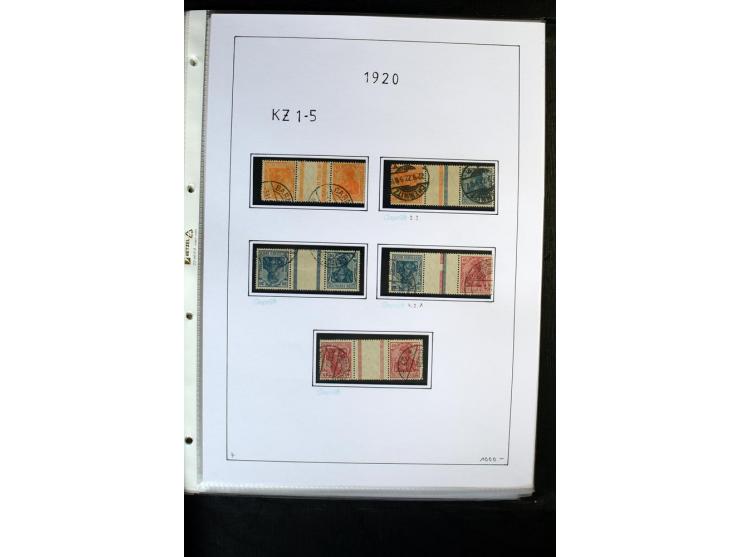 1912/41, gestempelte Sammlung mit vielen guten Kombinationen, Infla teils signiert, aber auch mit fraglichen Stempeln