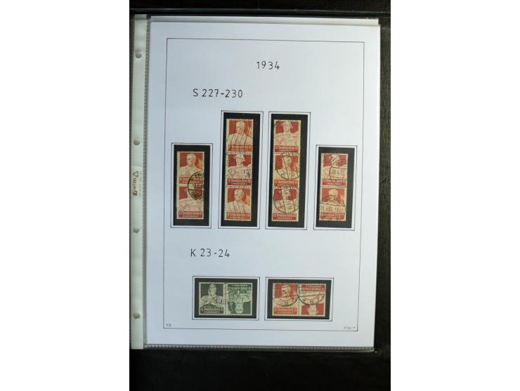 1912/41, gestempelte Sammlung mit vielen guten Kombinationen, Infla teils signiert, aber auch mit fraglichen Stempeln