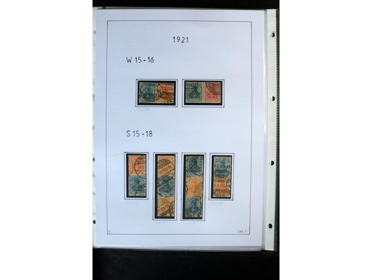 1912/41, gestempelte Sammlung mit vielen guten Kombinationen, Infla teils signiert, aber auch mit fraglichen Stempeln