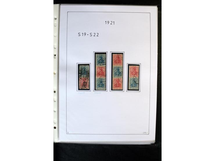 1912/41, gestempelte Sammlung mit vielen guten Kombinationen, Infla teils signiert, aber auch mit fraglichen Stempeln