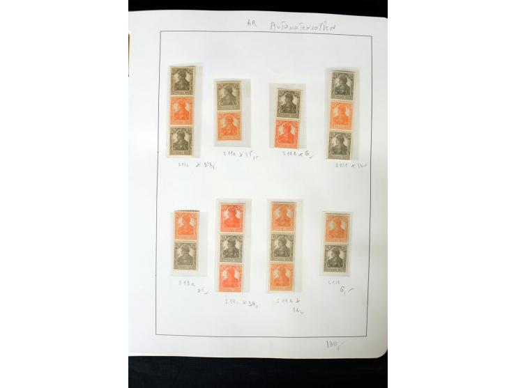 1913/41, ungebrauchte und postfrische Sammlung mit vielen besseren Werten dabei u.a. Mi.-Nr. S1.16, W1 und W4, W11, S35 und H