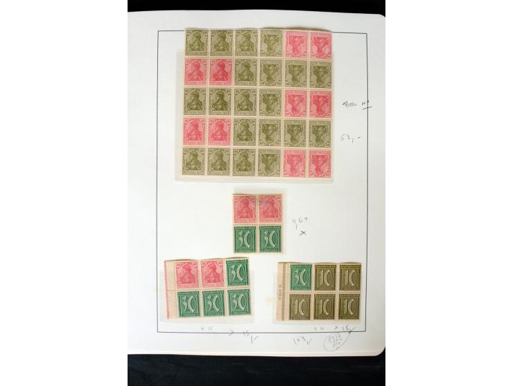 1913/41, ungebrauchte und postfrische Sammlung mit vielen besseren Werten dabei u.a. Mi.-Nr. S1.16, W1 und W4, W11, S35 und H