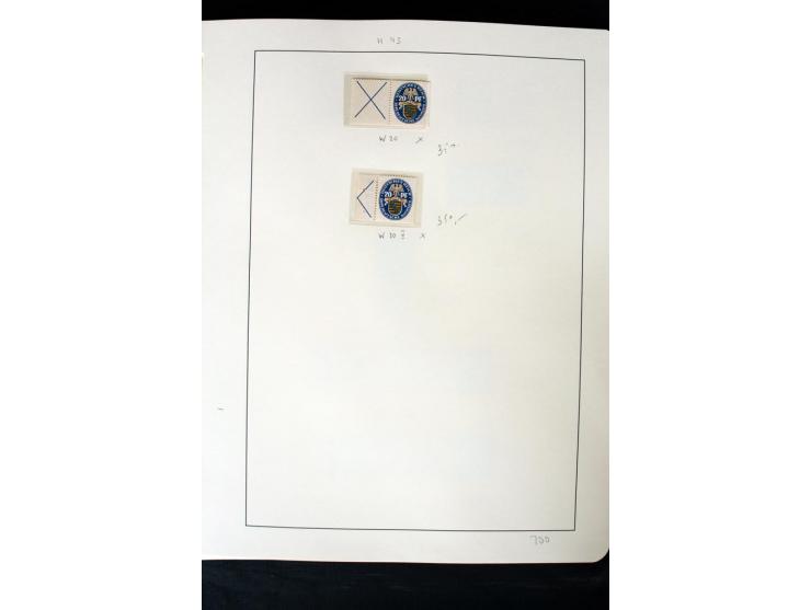 1913/41, ungebrauchte und postfrische Sammlung mit vielen besseren Werten dabei u.a. Mi.-Nr. S1.16, W1 und W4, W11, S35 und H