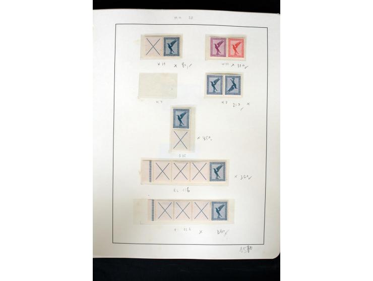 1913/41, ungebrauchte und postfrische Sammlung mit vielen besseren Werten dabei u.a. Mi.-Nr. S1.16, W1 und W4, W11, S35 und H