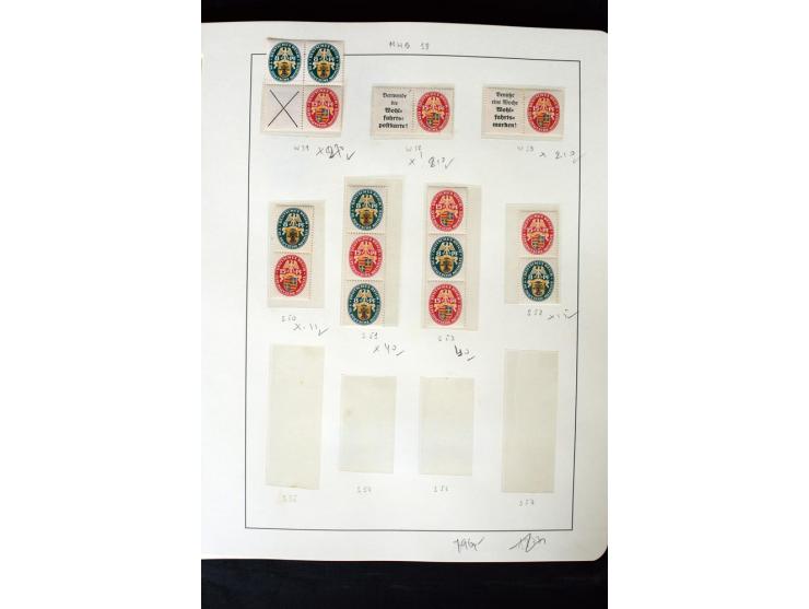 1913/41, ungebrauchte und postfrische Sammlung mit vielen besseren Werten dabei u.a. Mi.-Nr. S1.16, W1 und W4, W11, S35 und H