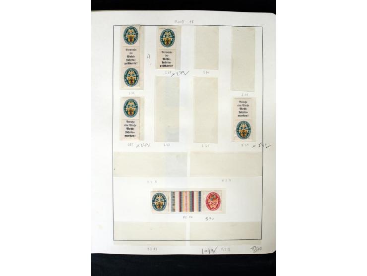 1913/41, ungebrauchte und postfrische Sammlung mit vielen besseren Werten dabei u.a. Mi.-Nr. S1.16, W1 und W4, W11, S35 und H