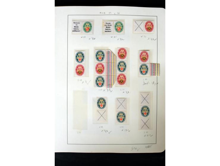 1913/41, ungebrauchte und postfrische Sammlung mit vielen besseren Werten dabei u.a. Mi.-Nr. S1.16, W1 und W4, W11, S35 und H