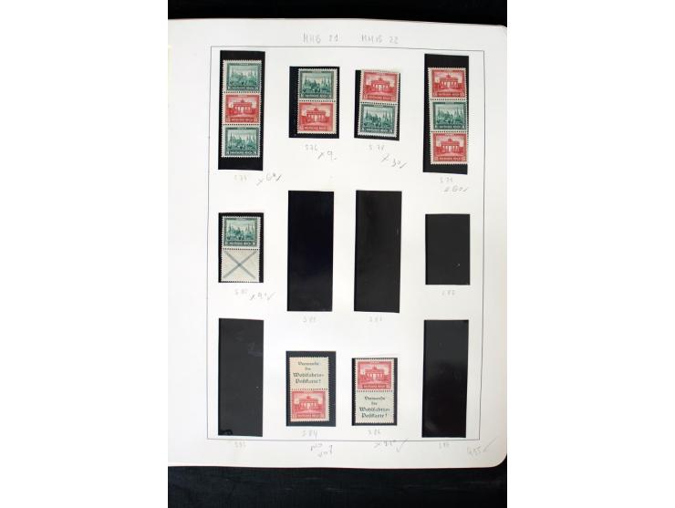 1913/41, ungebrauchte und postfrische Sammlung mit vielen besseren Werten dabei u.a. Mi.-Nr. S1.16, W1 und W4, W11, S35 und H