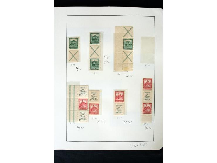 1913/41, ungebrauchte und postfrische Sammlung mit vielen besseren Werten dabei u.a. Mi.-Nr. S1.16, W1 und W4, W11, S35 und H