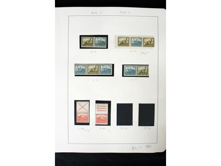 1913/41, ungebrauchte und postfrische Sammlung mit vielen besseren Werten dabei u.a. Mi.-Nr. S1.16, W1 und W4, W11, S35 und H
