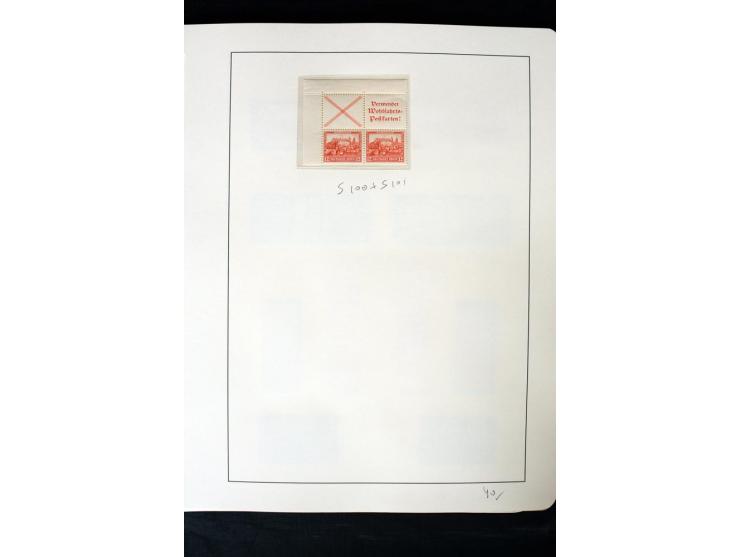 1913/41, ungebrauchte und postfrische Sammlung mit vielen besseren Werten dabei u.a. Mi.-Nr. S1.16, W1 und W4, W11, S35 und H