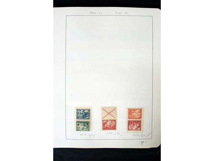 1913/41, ungebrauchte und postfrische Sammlung mit vielen besseren Werten dabei u.a. Mi.-Nr. S1.16, W1 und W4, W11, S35 und H