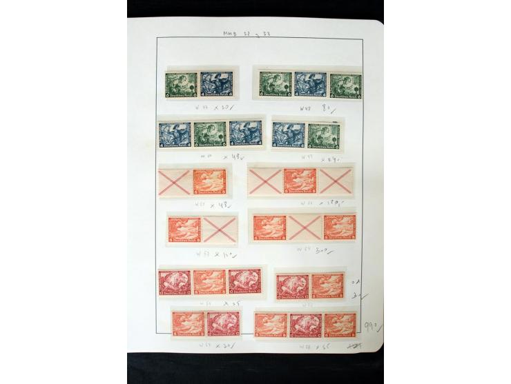 1913/41, ungebrauchte und postfrische Sammlung mit vielen besseren Werten dabei u.a. Mi.-Nr. S1.16, W1 und W4, W11, S35 und H