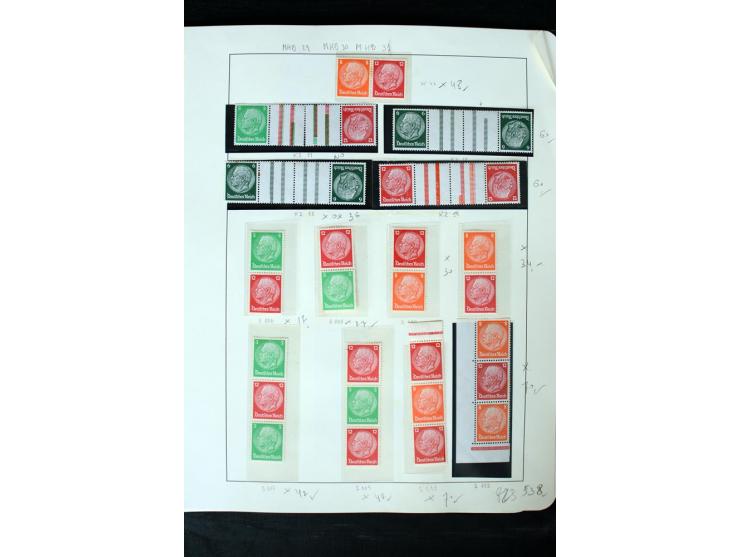 1913/41, ungebrauchte und postfrische Sammlung mit vielen besseren Werten dabei u.a. Mi.-Nr. S1.16, W1 und W4, W11, S35 und H