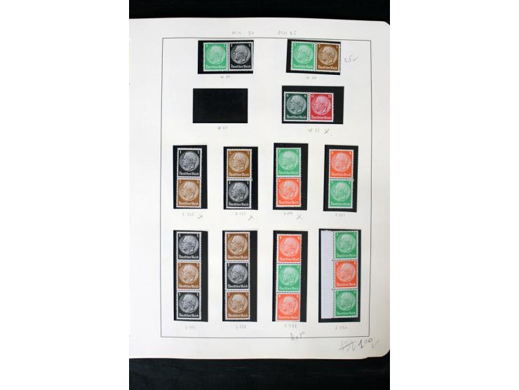 1913/41, ungebrauchte und postfrische Sammlung mit vielen besseren Werten dabei u.a. Mi.-Nr. S1.16, W1 und W4, W11, S35 und H