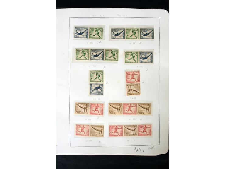 1913/41, ungebrauchte und postfrische Sammlung mit vielen besseren Werten dabei u.a. Mi.-Nr. S1.16, W1 und W4, W11, S35 und H