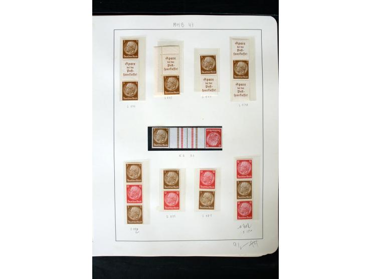 1913/41, ungebrauchte und postfrische Sammlung mit vielen besseren Werten dabei u.a. Mi.-Nr. S1.16, W1 und W4, W11, S35 und H