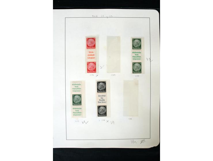 1913/41, ungebrauchte und postfrische Sammlung mit vielen besseren Werten dabei u.a. Mi.-Nr. S1.16, W1 und W4, W11, S35 und H