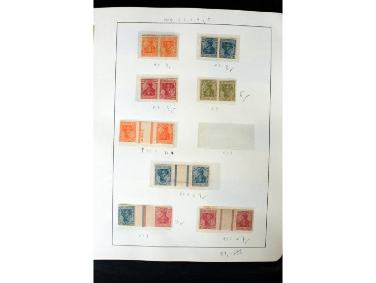 1913/41, ungebrauchte und postfrische Sammlung mit vielen besseren Werten dabei u.a. Mi.-Nr. S1.16, W1 und W4, W11, S35 und H