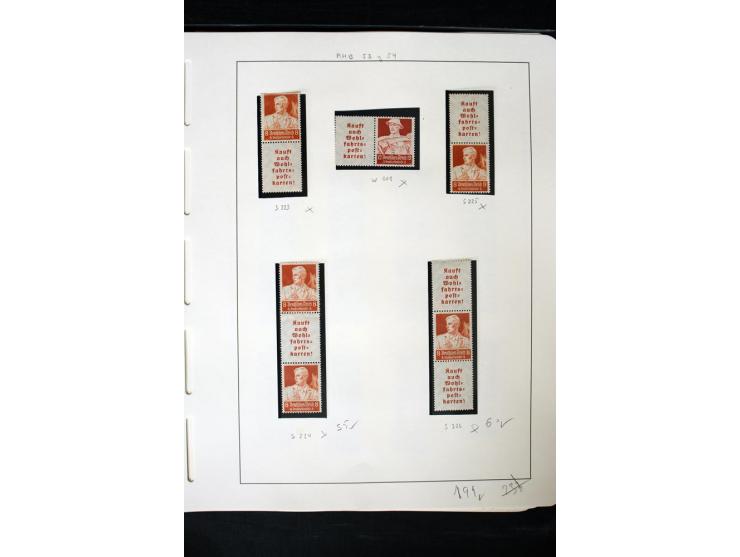 1913/41, ungebrauchte und postfrische Sammlung mit vielen besseren Werten dabei u.a. Mi.-Nr. S1.16, W1 und W4, W11, S35 und H