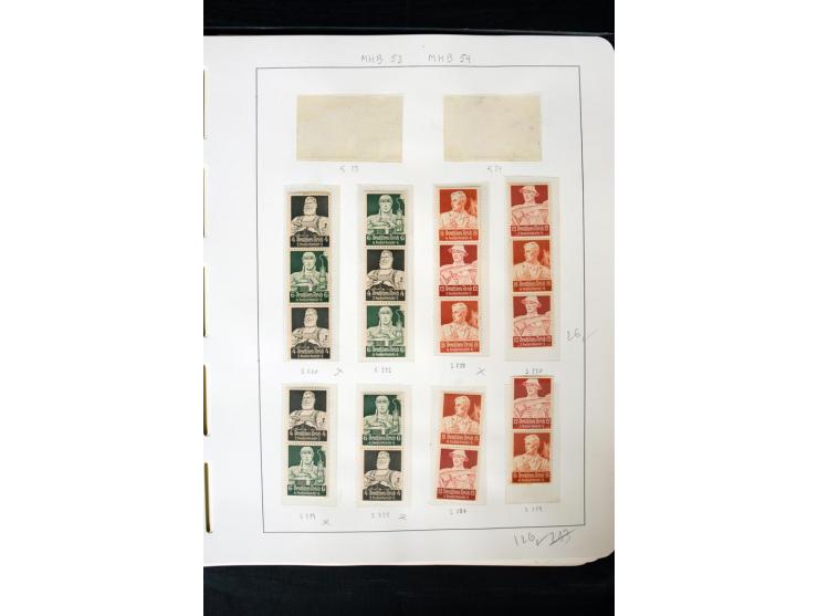 1913/41, ungebrauchte und postfrische Sammlung mit vielen besseren Werten dabei u.a. Mi.-Nr. S1.16, W1 und W4, W11, S35 und H