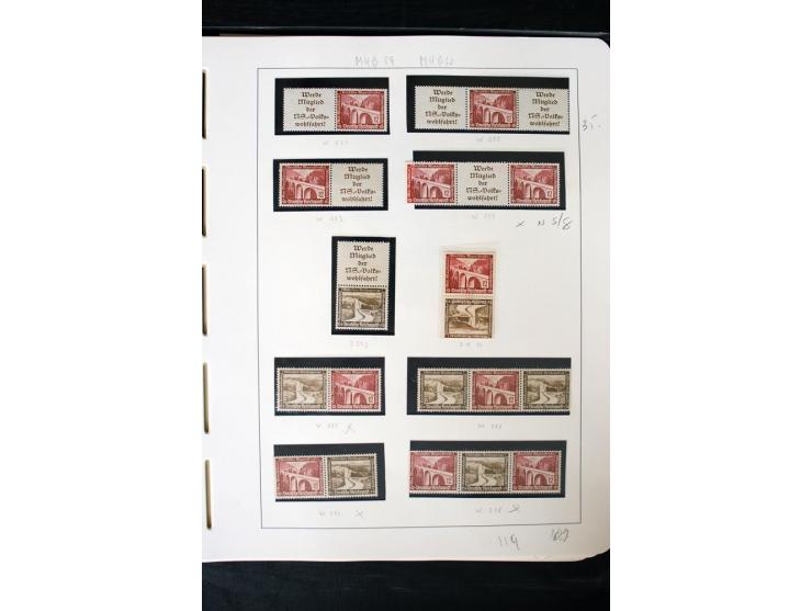 1913/41, ungebrauchte und postfrische Sammlung mit vielen besseren Werten dabei u.a. Mi.-Nr. S1.16, W1 und W4, W11, S35 und H
