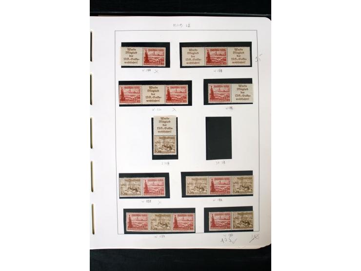 1913/41, ungebrauchte und postfrische Sammlung mit vielen besseren Werten dabei u.a. Mi.-Nr. S1.16, W1 und W4, W11, S35 und H