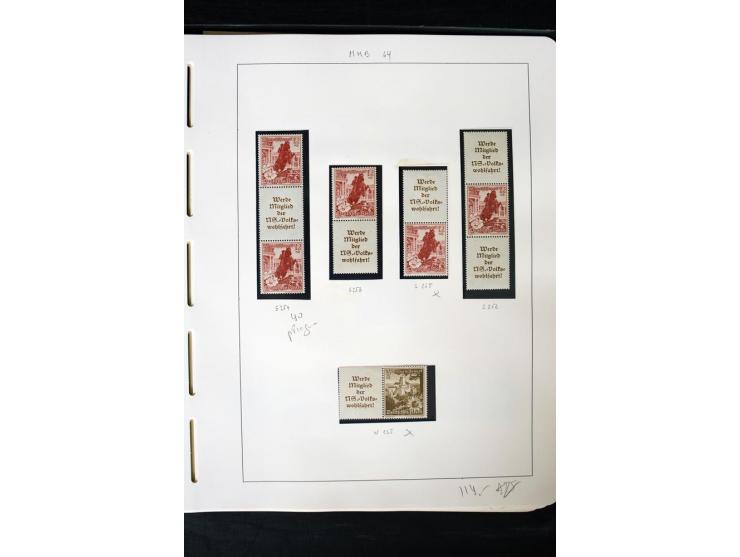 1913/41, ungebrauchte und postfrische Sammlung mit vielen besseren Werten dabei u.a. Mi.-Nr. S1.16, W1 und W4, W11, S35 und H
