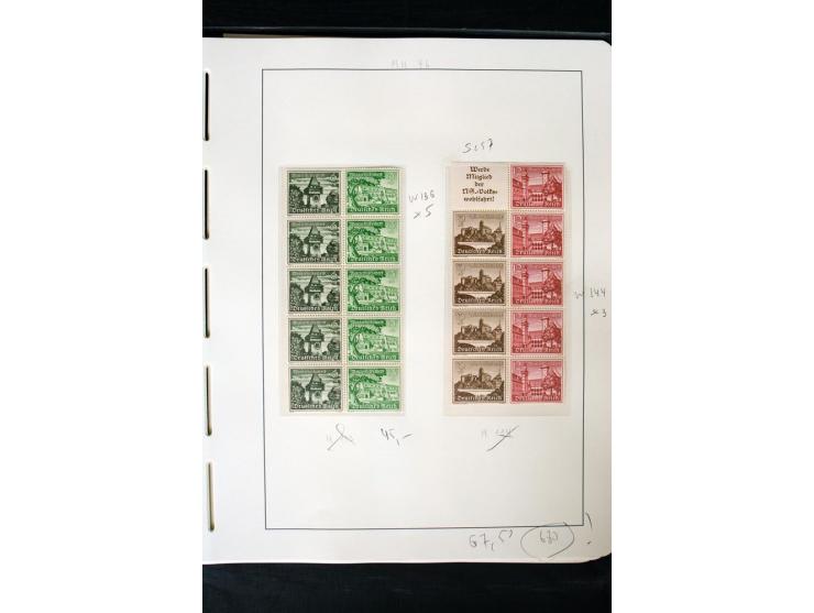 1913/41, ungebrauchte und postfrische Sammlung mit vielen besseren Werten dabei u.a. Mi.-Nr. S1.16, W1 und W4, W11, S35 und H