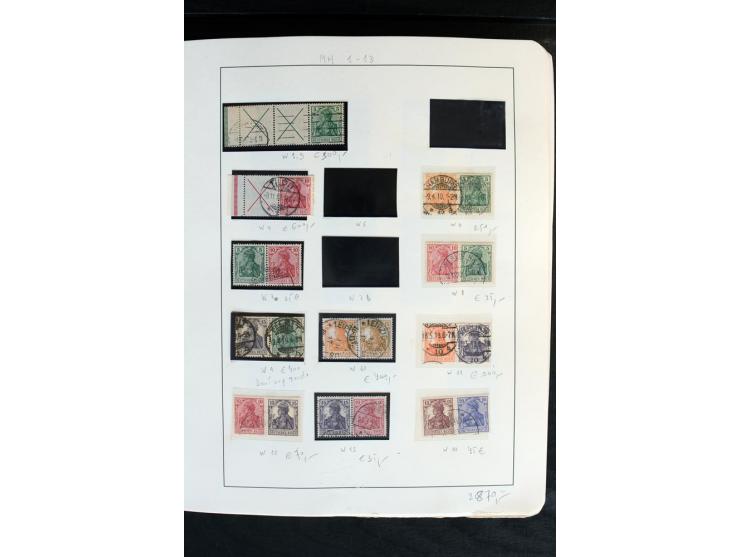 1914/41, gestempelte Sammlung mit vielen besseren Werten, dabei u.a. Mi.-Nr. W.1.3, S 2.25, W2.4, W2.5, W2.8, W2.17 und W31, 