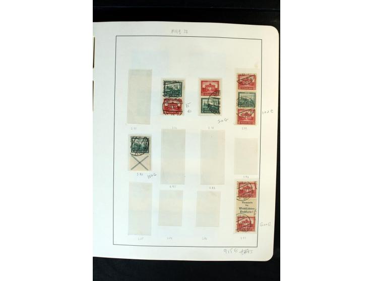 1914/41, gestempelte Sammlung mit vielen besseren Werten, dabei u.a. Mi.-Nr. W.1.3, S 2.25, W2.4, W2.5, W2.8, W2.17 und W31, 