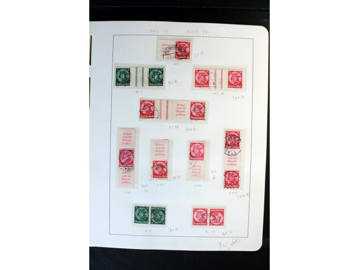1914/41, gestempelte Sammlung mit vielen besseren Werten, dabei u.a. Mi.-Nr. W.1.3, S 2.25, W2.4, W2.5, W2.8, W2.17 und W31, 