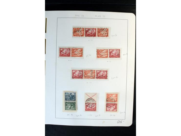 1914/41, gestempelte Sammlung mit vielen besseren Werten, dabei u.a. Mi.-Nr. W.1.3, S 2.25, W2.4, W2.5, W2.8, W2.17 und W31, 