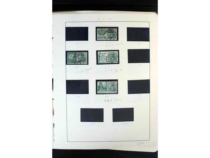 1914/41, gestempelte Sammlung mit vielen besseren Werten, dabei u.a. Mi.-Nr. W.1.3, S 2.25, W2.4, W2.5, W2.8, W2.17 und W31, 