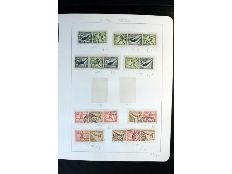 1914/41, gestempelte Sammlung mit vielen besseren Werten, dabei u.a. Mi.-Nr. W.1.3, S 2.25, W2.4, W2.5, W2.8, W2.17 und W31, 