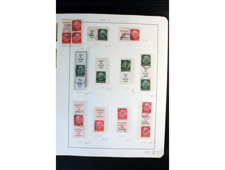 1914/41, gestempelte Sammlung mit vielen besseren Werten, dabei u.a. Mi.-Nr. W.1.3, S 2.25, W2.4, W2.5, W2.8, W2.17 und W31, 
