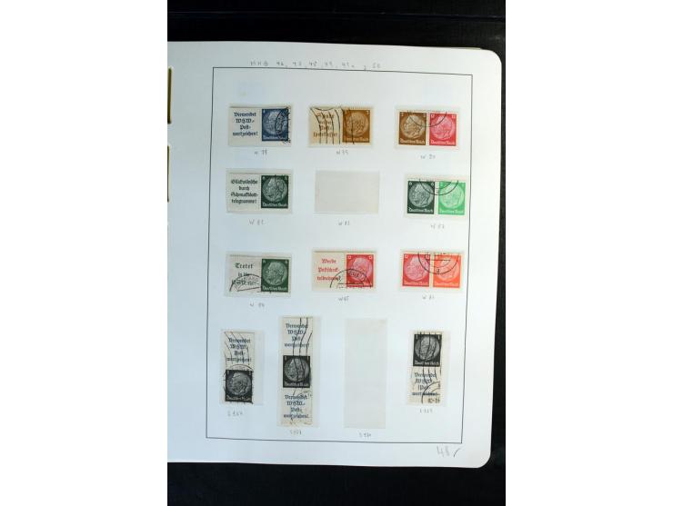 1914/41, gestempelte Sammlung mit vielen besseren Werten, dabei u.a. Mi.-Nr. W.1.3, S 2.25, W2.4, W2.5, W2.8, W2.17 und W31, 