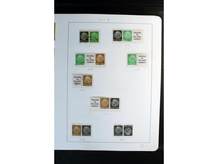 1914/41, gestempelte Sammlung mit vielen besseren Werten, dabei u.a. Mi.-Nr. W.1.3, S 2.25, W2.4, W2.5, W2.8, W2.17 und W31, 