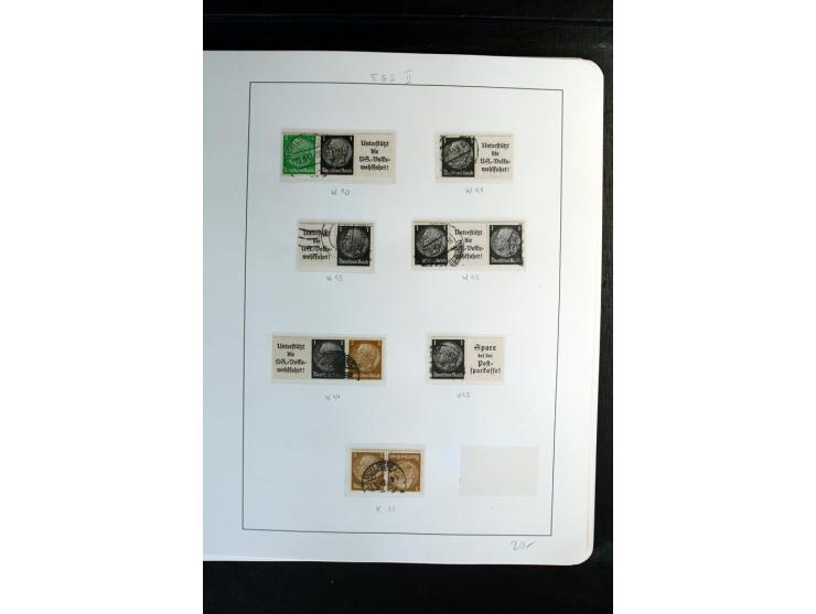 1914/41, gestempelte Sammlung mit vielen besseren Werten, dabei u.a. Mi.-Nr. W.1.3, S 2.25, W2.4, W2.5, W2.8, W2.17 und W31, 