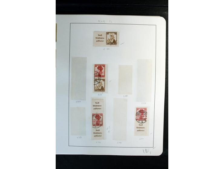 1914/41, gestempelte Sammlung mit vielen besseren Werten, dabei u.a. Mi.-Nr. W.1.3, S 2.25, W2.4, W2.5, W2.8, W2.17 und W31, 