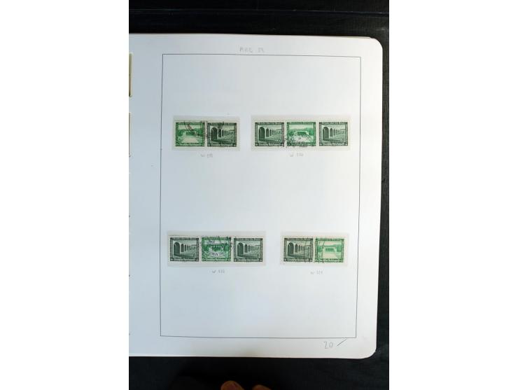 1914/41, gestempelte Sammlung mit vielen besseren Werten, dabei u.a. Mi.-Nr. W.1.3, S 2.25, W2.4, W2.5, W2.8, W2.17 und W31, 