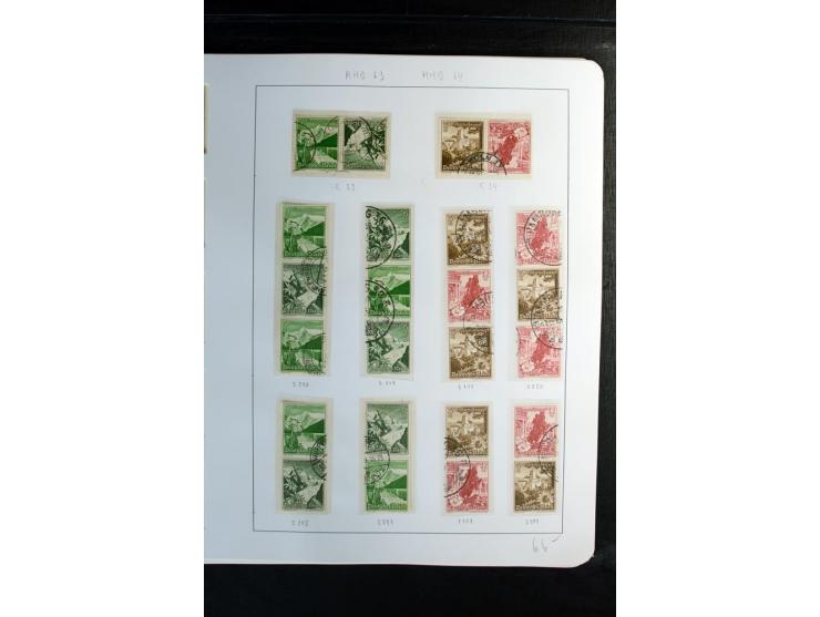 1914/41, gestempelte Sammlung mit vielen besseren Werten, dabei u.a. Mi.-Nr. W.1.3, S 2.25, W2.4, W2.5, W2.8, W2.17 und W31, 