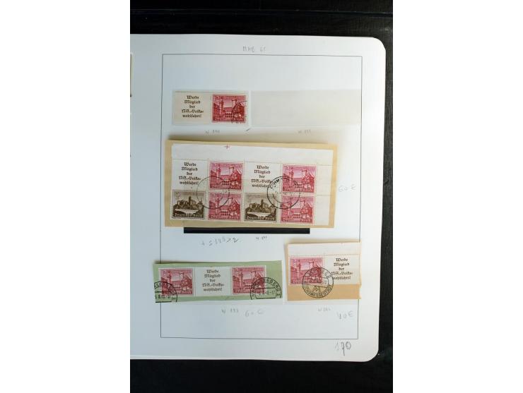 1914/41, gestempelte Sammlung mit vielen besseren Werten, dabei u.a. Mi.-Nr. W.1.3, S 2.25, W2.4, W2.5, W2.8, W2.17 und W31, 