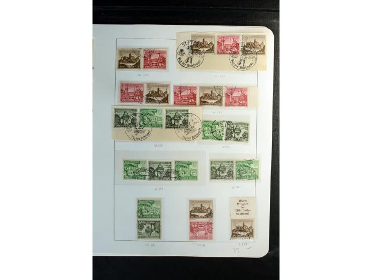1914/41, gestempelte Sammlung mit vielen besseren Werten, dabei u.a. Mi.-Nr. W.1.3, S 2.25, W2.4, W2.5, W2.8, W2.17 und W31, 