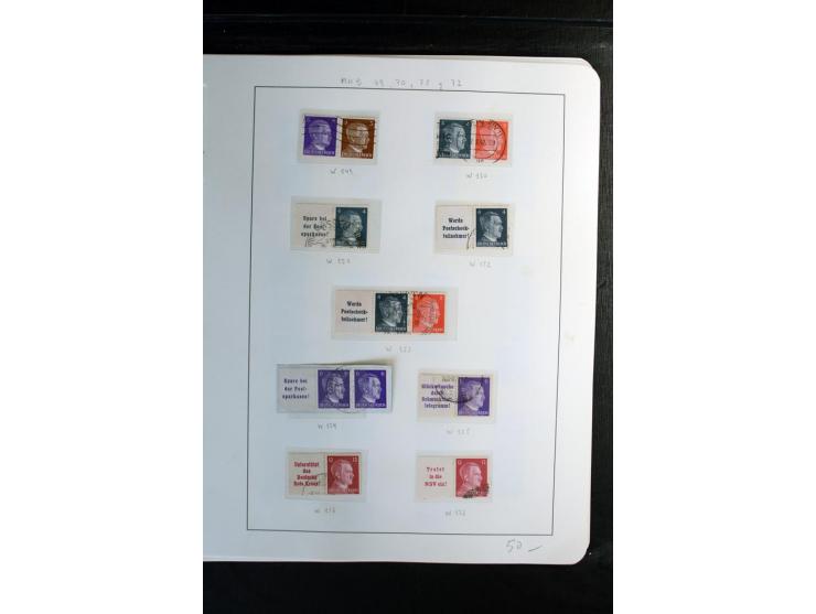 1914/41, gestempelte Sammlung mit vielen besseren Werten, dabei u.a. Mi.-Nr. W.1.3, S 2.25, W2.4, W2.5, W2.8, W2.17 und W31, 