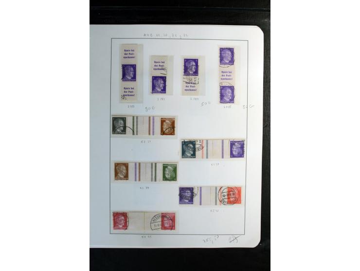 1914/41, gestempelte Sammlung mit vielen besseren Werten, dabei u.a. Mi.-Nr. W.1.3, S 2.25, W2.4, W2.5, W2.8, W2.17 und W31, 